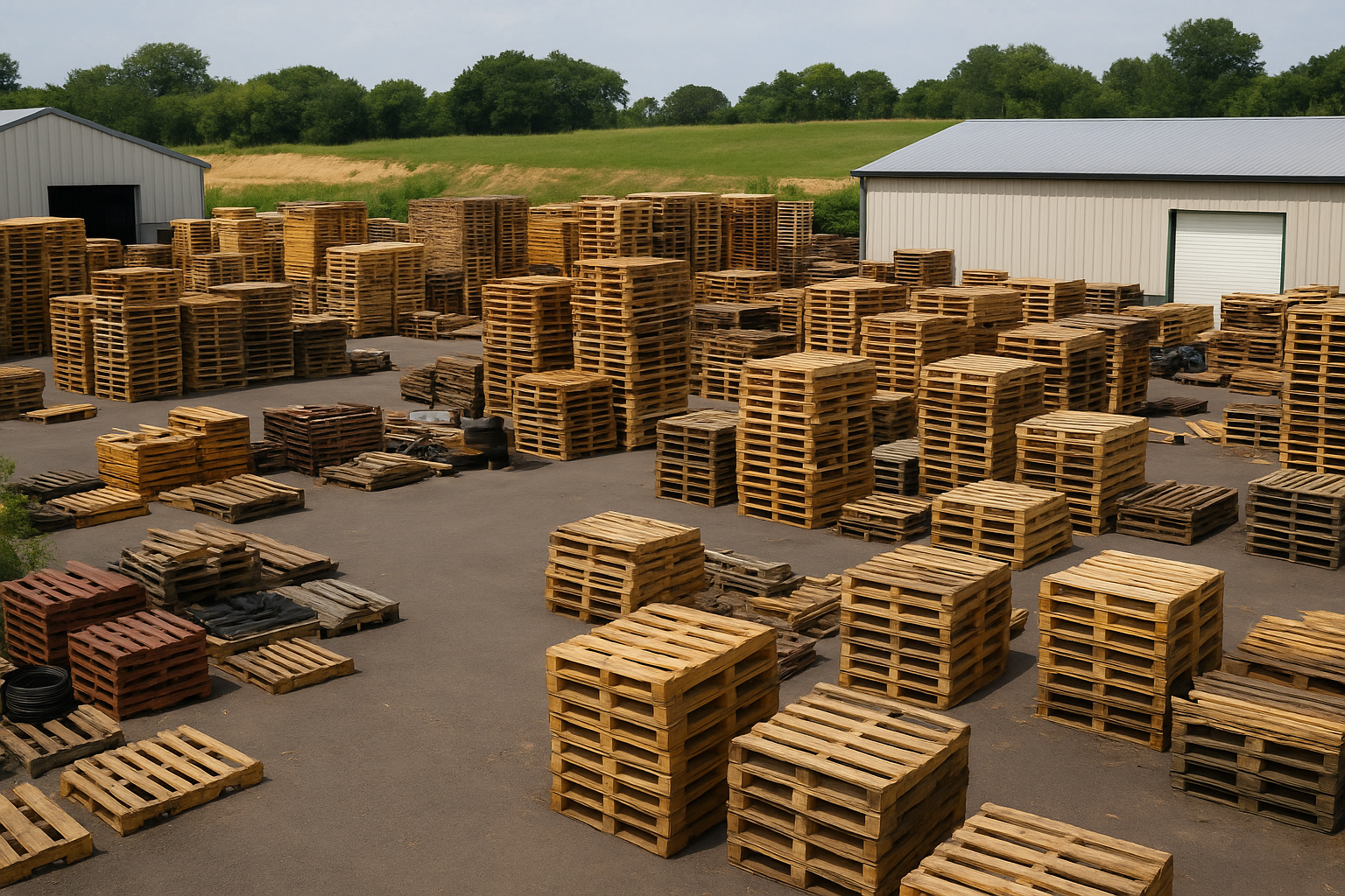 Quality used pallets inventory